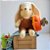 Coelho de Páscoa boneco para crianças – Damasco - Imagem 3
