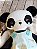 Urso Panda Boneco de Tecido Artesanal roupa verde - Imagem 5