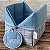 Necessaire Box em tecido, com etiqueta bordada. - Imagem 4