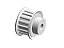 POLIA IND. T5 15 DENTES PARA CORREIA DE 10MM TIPO 6F EM ALUMÍNIO - Imagem 3