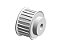POLIA IND. AT5 22 DENTES PARA CORREIA DE 16MM TIPO 6F EM ALUMÍNIO - Imagem 2