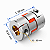 Acoplamento Elástico D55L78 4 Garras em Alumínio para Servo Motor CNC | Furos 12 a 30 mm - Imagem 1