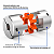 Acoplamento Elástico D55L78 4 Garras em Alumínio para Servo Motor CNC | Furos 12 a 30 mm - Imagem 3