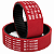 Correia de Arraste T10-500 50mm com Revestimento Vermelho – BEIDI - Imagem 1