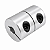 Acoplamento Rígido D19L25 em Alumínio para Servo Motor CNC | Furos 3 a 10 mm - Imagem 1