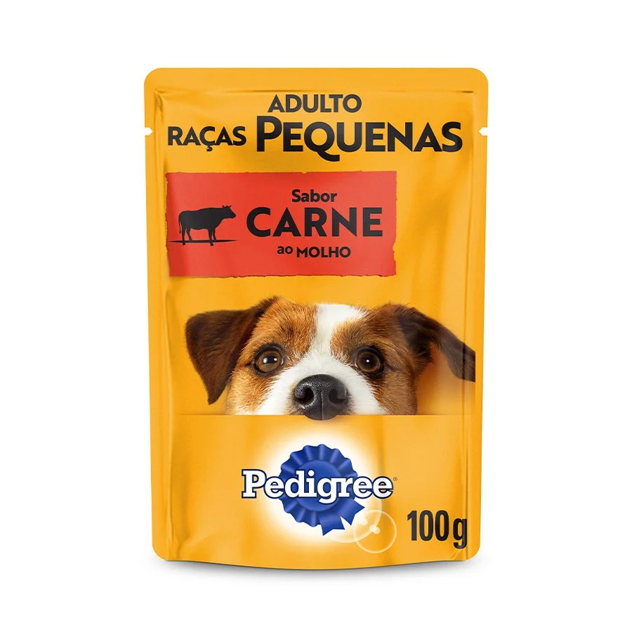 Ração Úmida Pedigree Sachê Carne ao Molho para Cães Adultos de Raças Pequenas 100 g - Imagem 2