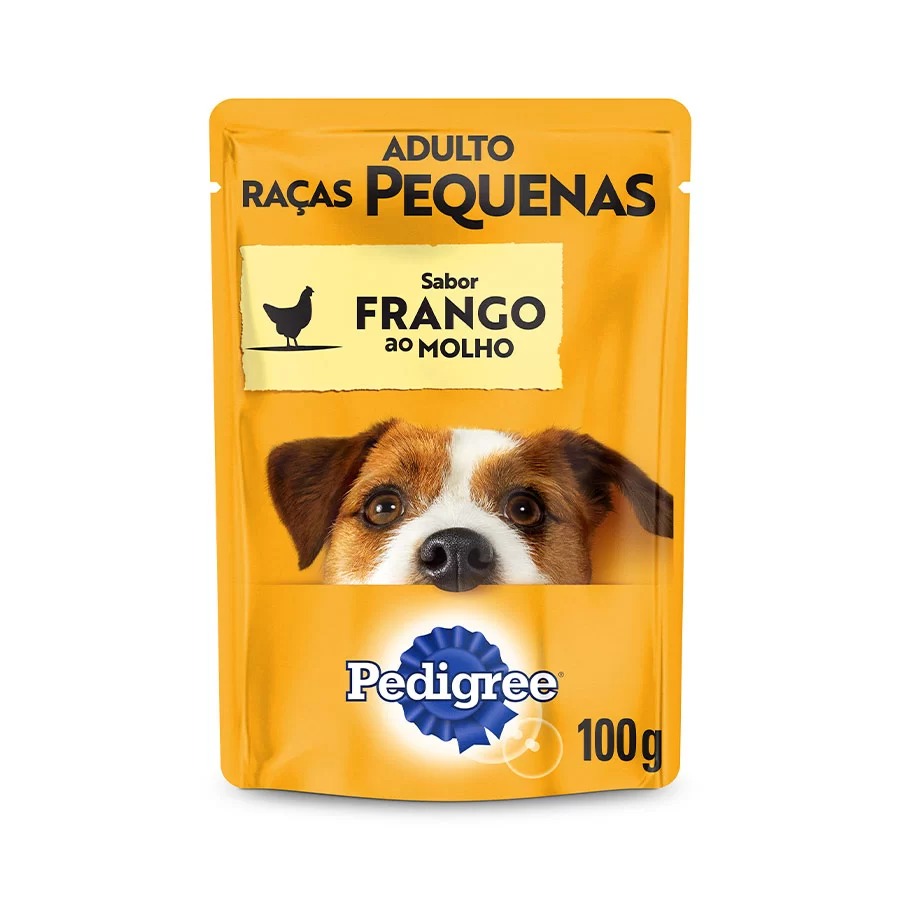 Ração Úmida Pedigree Sachê Frango ao Molho para Cães Adultos de Raças Pequenas 100 g - Imagem 2