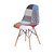 Cadeira Eames DKR Revest. Tecido Patchwork Base Madeira - Imagem 1