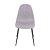 Cadeira Charla Base Metal cor Preta Assento Estofado Revest. Tecido - Imagem 5