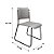 Cadeira Mundi Estrutura Aço(PRETO) Encosto e Assento Estofado C/ Revestimento - Imagem 4