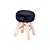 Puff Glamour Baixo(40cm) Base Madeira Estofado Revest. Pelo Sintético - Imagem 6