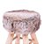 Puff Glamour Baixo(40cm) Base Madeira Estofado Revest. Pelo Sintético - Imagem 5