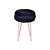 Puff Glamour Baixo(40cm) Base Metal Cor Cobre Estofado Revest. Pelo Sintético - Imagem 7