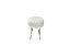 Puff Petit Baixo(40cm) Base Metal cor Cobre Estofado Revest. Pelo Sintético - Imagem 2