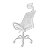 Cadeira Office Viena Alta Giratória C/ Apoio Cabeça Encosto em Tela Mesh - Imagem 3