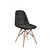 Cadeira Eames DKR Revest. Tecido C/ Capitonê Base Madeira - Imagem 5