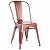 Cadeira Iron Em Aço Com Pintura Epoxi Cor Cobre - Imagem 1