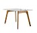 Mesa Jantar Lisboa 120X80cm Em Madeira Maciça C/ Tampo Vidro - Imagem 1