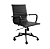 Cadeira Office Eames Esteirinha Baixa, Estrutura Metal(Preta), Assento C/ Revest. PU - Imagem 3