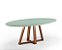 Mesa Jantar Moretti Oval 235cm x 100cm, Base e Tampo em Madeira Natural - Imagem 1