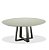Mesa Jantar Moretti Redonda 180cm, Base e Tampo em Madeira - Imagem 1