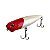 Isca Artificial de Superfície Pesca Brasil Dali 14,5g e 100mm Vermelho e Branco - Imagem 2