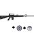 Carabina de Pressão Rossi M-16R GR 5,5mm + 4 Chumbinhos Rossi Spider + 80 Alvos - Imagem 1