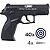 Pistola de Pressão CO2 Wingun W129 Blowback Slide Metal 4.5mm + 4 Cápsulas + 40 Alvos - Imagem 1