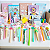 kit Papelaria Fofa Presente Criativo 12 itens Escolar infantil Divertido Marca-texto Bloquinhos - Imagem 6
