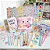 Kit Papelaria Fofa Presente Criativo 20 itens Escolar infantil Divertido Estojo Pelucia - Imagem 4