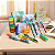 Kit Papelaria Fofa Menino Presente Criativo 12 itens Escolar infantil Divertido - Imagem 1