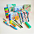Kit Papelaria Fofa Menino Presente Criativo 12 itens Escolar infantil Divertido - Imagem 5