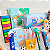 Kit Papelaria Fofa Menino Presente Criativo 12 itens Escolar infantil Divertido - Imagem 7