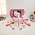 Lançamento 2026 Kit Papelaria Hello Kitty Com Estojo E Caneta Adesivo Fofo - Imagem 4