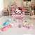 Lançamento 2026 Kit Papelaria Hello Kitty Com Estojo E Caneta Adesivo Fofo - Imagem 7