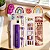 Kit Papelaria Escolar Roxo Com Estojo Canetas E Adesivos - Imagem 6