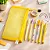 Kit Papelaria 16 Itens Fofos Presente Kawai Escolar Amarelo - Imagem 1