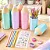 Kit Escolar Lápis Colorido Papelaria Criativa Kawai Rosa - Imagem 2