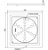 Grelha Inox Meber 15cm Fecho Caixilho Quadrdo 1415 C - Imagem 2
