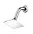 Ducha Lorenzetti Loren Slim Quadrado 7026 C16 - Imagem 1