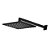 Ducha Lorenzetti 7034 B16 Quadrado Black Parede - Imagem 1