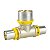 Pex Gás Amanco Te Redução Gás 20x26x20 - Imagem 1