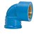 Amanco Joelho Solda Rosca Azul 90° 25x1/2 - Imagem 1