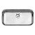 Cuba Tramontina Retangular Inox 56x34 Acetinado Prime 4.1/2 Sem Escape - Imagem 1