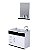 Kit Rorato Siena Suspenso 2 Gavetas + Espelheira 55,5cm Preto - Imagem 1