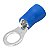 Terminal Anel Cabo 2,5mm Furo 5,3mm 21a - Azul (Emb. 100 Pc) - Imagem 1