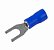 Terminal Tipo Garfo / Forquilha 4,3mm Cabo 2,5mm 21a - Azul (100un) - Imagem 1