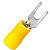 Terminal Tipo Garfo / Forquilha 4mm Cabo 4mm A 6mm 36a - Amarelo (100un) - Imagem 1