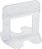 Espacador Nivela Piso (Base) 1,0mm Cortag New (100un) - Imagem 1