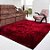 Tapete Panosul Shaggy 1,00x1,50 Vermelho/Preto - Imagem 1